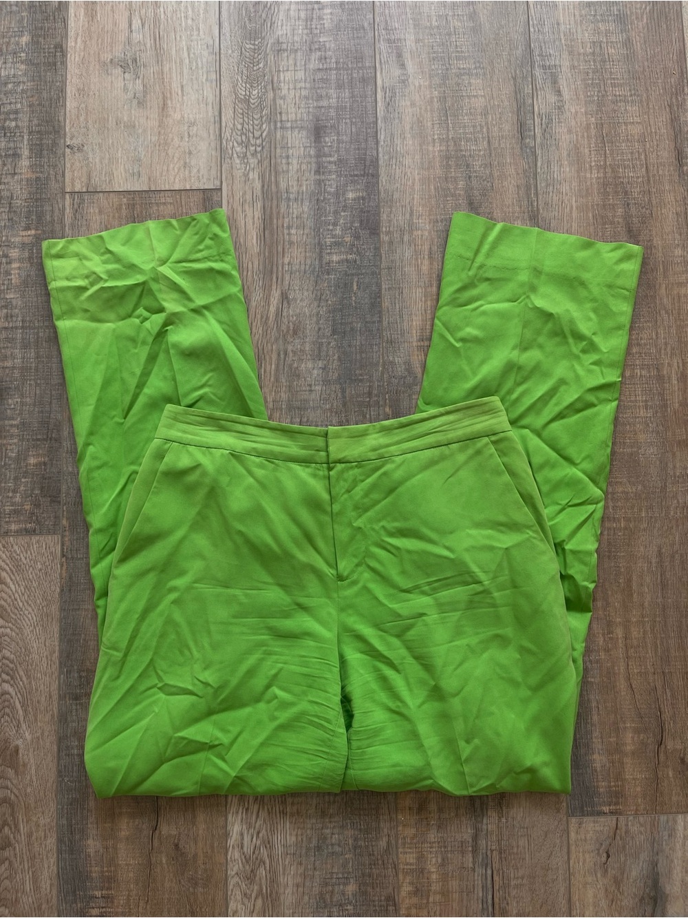 Ralph Lauren 100% Silk Bright Green Pants
